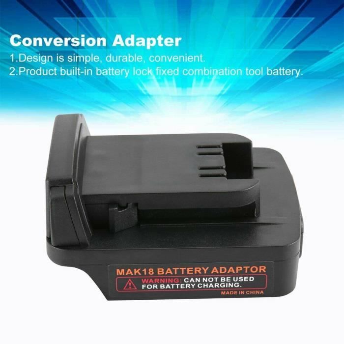 VBESTLIFE Adaptateur pour outil électrique Power Tool Adapter, Battery  Adapter For 18V Li-Ion Battery outillage outil - Cdiscount Bricolage