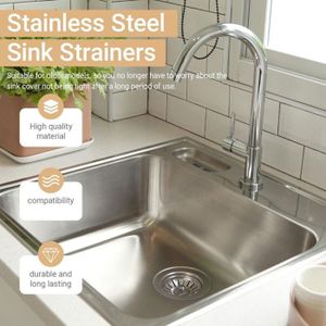 Kit De Bonde D'évier En Inox – 2 Passoires Pour Panier, Modèle Elkay IPT