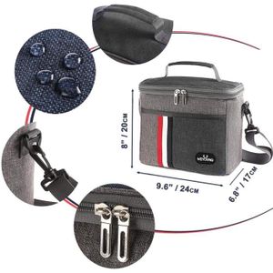 Sac isotherme à double compartiment avec bandoulière, 13 litres Sac isotherme à double compartiment avec bandoulière, 13 litres