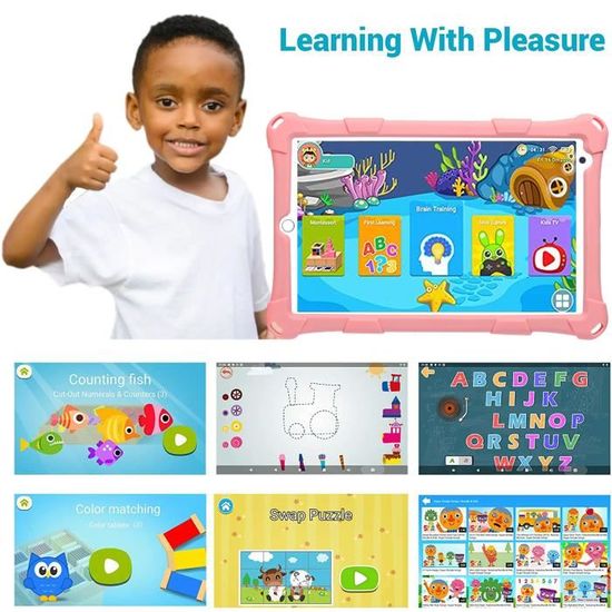 Tablette Enfants 8 Pouces,Octa Core,2GB RAM 32GB ROM,5G WiFi,HD