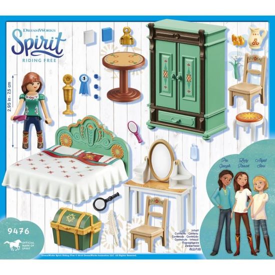 Playmobil 9476 Spirit Chambre De Lucky Achat Vente Univers Miniature Cdiscount
