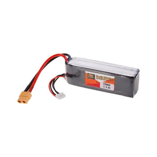Zop Power Batterie Lipo 2200Mah 11.1V 3S 45C Prise Xt60 Pour Drone Multi-Hél 5N