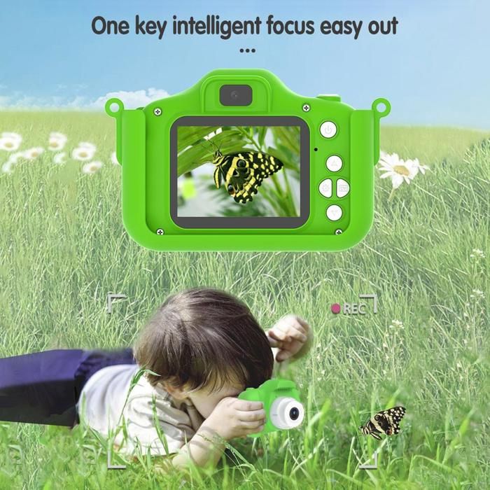 Appareil Photo Dinosaure Pour Enfants – 48MP, Vidéo 1080p, écran IPS 2″, Selfie, Jeux, Cadeau 3-12 Ans (cover Dinosaure)