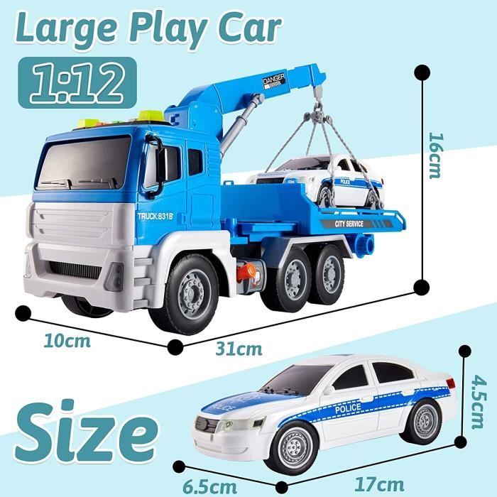 Mould King 17011 Blocs de construction de camion de remorquage, 1250 pièces Version statique Série d'ingénierie Kit de montage de remorque pour construire votre propre remorque de route Mould King 17011 Blocs de construction de camion de remorquage, 1250 pièces Version statique Série d'ingénierie Kit de montage de remorque pour construire votre propre remorque de route