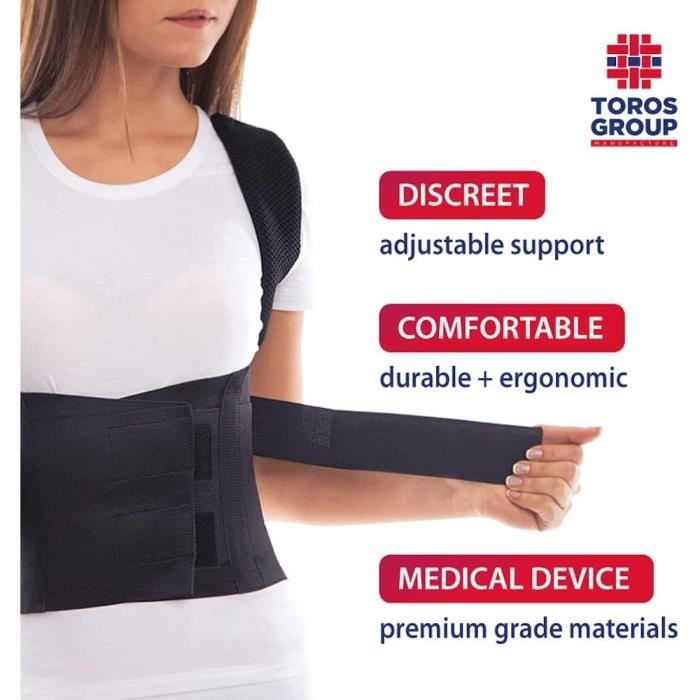Confort Posture Correcteur Et Ceinture De Maintien Dorsale 100
