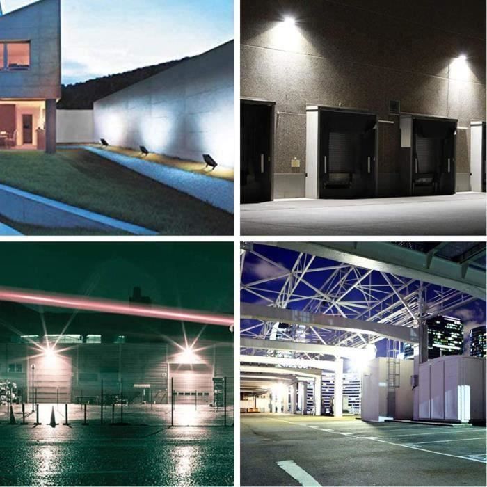 Projecteur LED Extérieur 100W Avec Détecteur De Mouvement – 9600LM, Télécommande, IP66, Pour Garage, Jardin, Allée