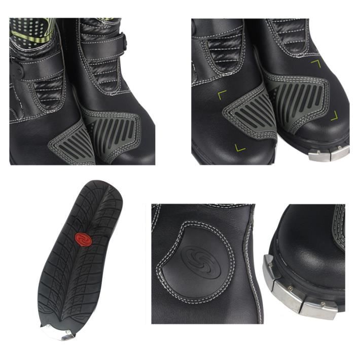 Bottes Motocross Enduro Quad Course Unisex Chaussures moto Homme