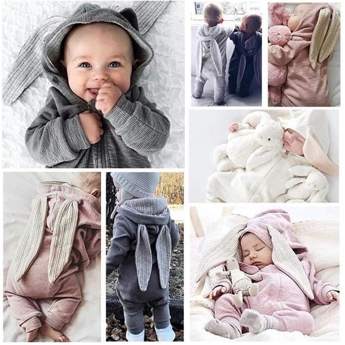 Nouveau bébé Romper Bébé Combinaison Bébé Vêtements Nouveau-né Filles  Garçons Combinaison Hiver Automne