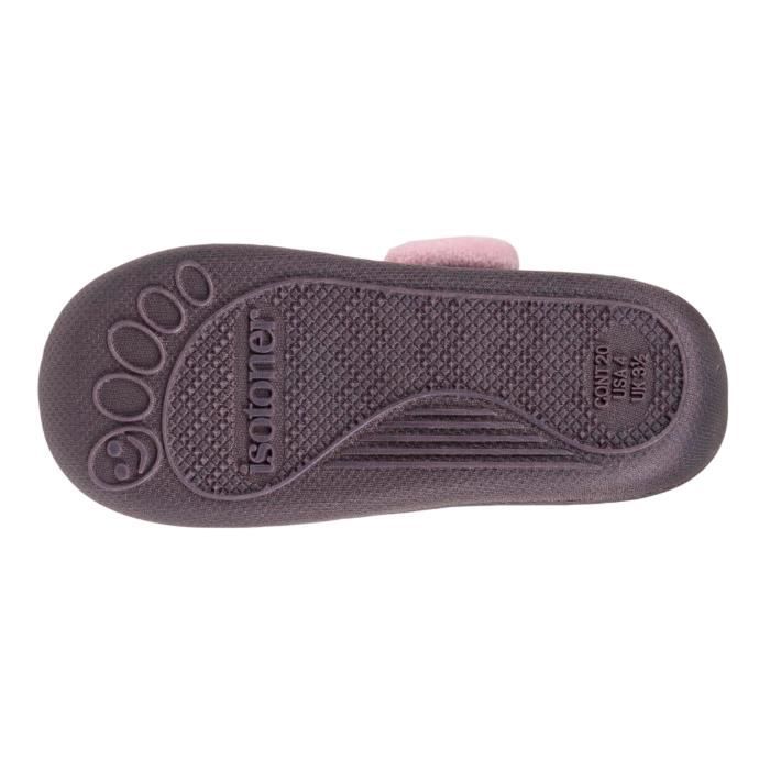 Chaussons bottillons gris fonc b b fille ISOTONER Sir ne 3D