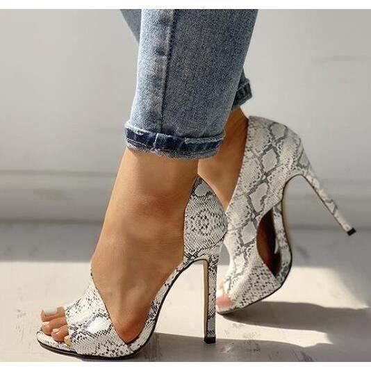 Sandales talons serpent best sale