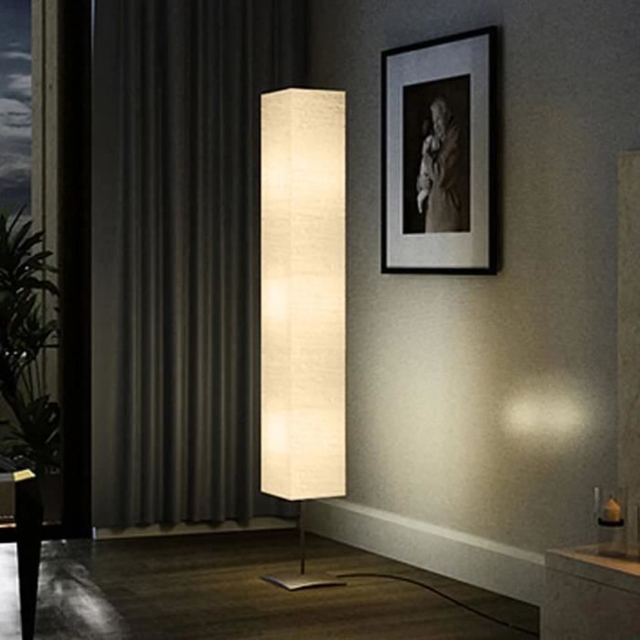 Homoyoyo Abat-jour en papier de riz de style japonais pour lampadaire sur pied, abat-jour baril, protection de lustre pour la maison, la chambre à coucher