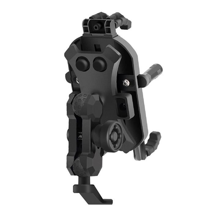 Support Téléphone Vélo/moto Amortissant - Alliage Aluminium, Compatible 4,2 à 6,8 Pouces, Fixation Sans Outil