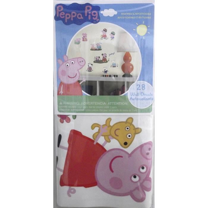 Autocollants Vinyle Peppa Pig Officiels - Lot De Feuilles Pour Décorer Chambre Et Objets D'Enfants