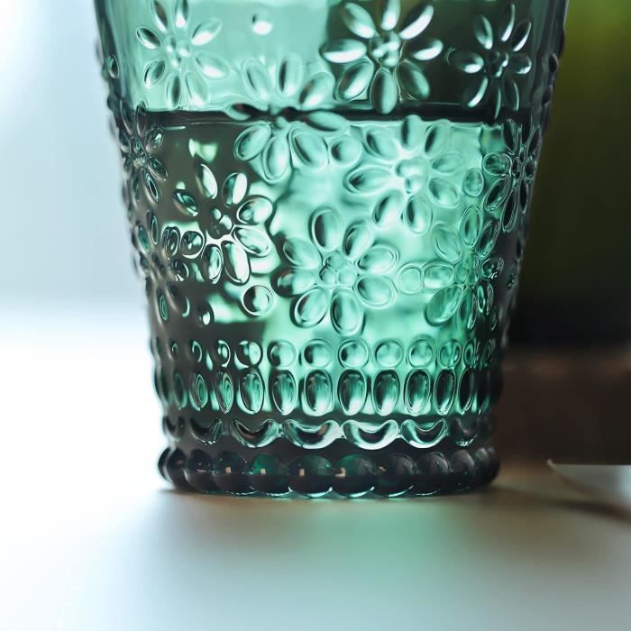 Set de 6 sous verre avec onde de forme Fleur de vie en liège pour eau