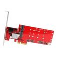 STARTECH Carte contrôleur PCI Express RAID pour 2 SSD M.2 NGFF plus 2 ports SATA III 6 Gb/s-4