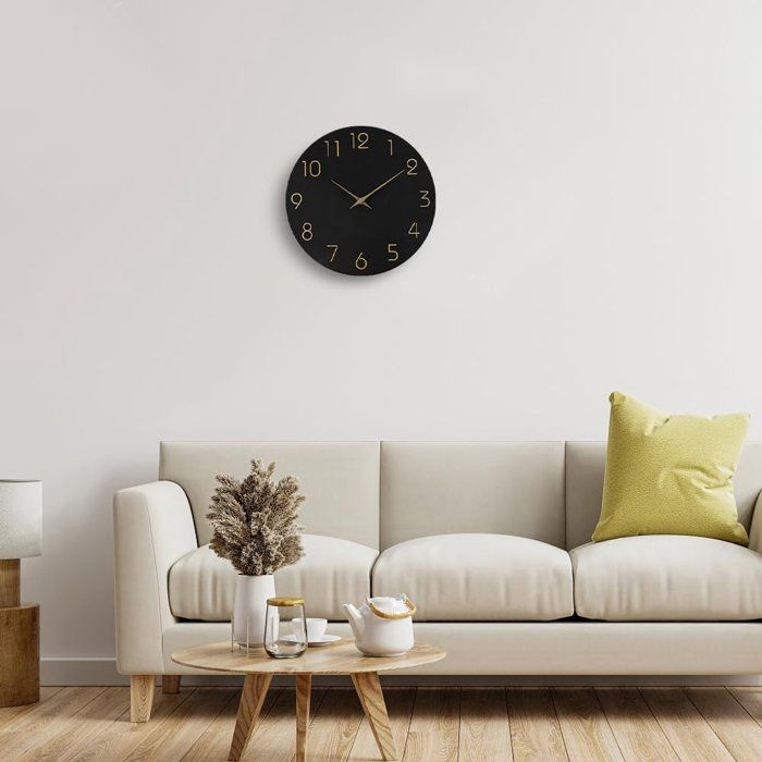 Berlin MNU 2530 D horloge murale silencieuse 30 cm sans tic-tac
