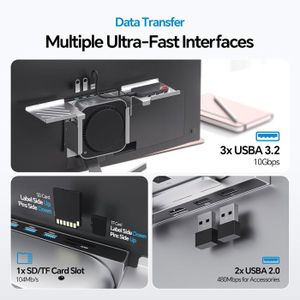 Support Maclean MAC Mini, VESA 75X75/100X100, pour MAC Mini après
