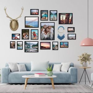 Cadre Photo Deknudt Frames S66KC3 - Trio Horizontal Noir Pour 3 Photos 10x15 Cm