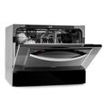 Lave-vaisselle - Havasia UV 8 Neo - Lumière UV en pose libre - à encastrer - Ouverture automatique de porte - 1380 W - Noir-0