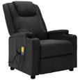 7976Jill- Fauteuil électrique de massage,sofa Fauteuil relax Fauteuil Relaxation inclinable Noir SimilicuirTALLE:75 x 88 x 106 cm-0