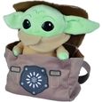 Peluche Star Wars - Bébé Yoda dans son sac - 25 cm-0