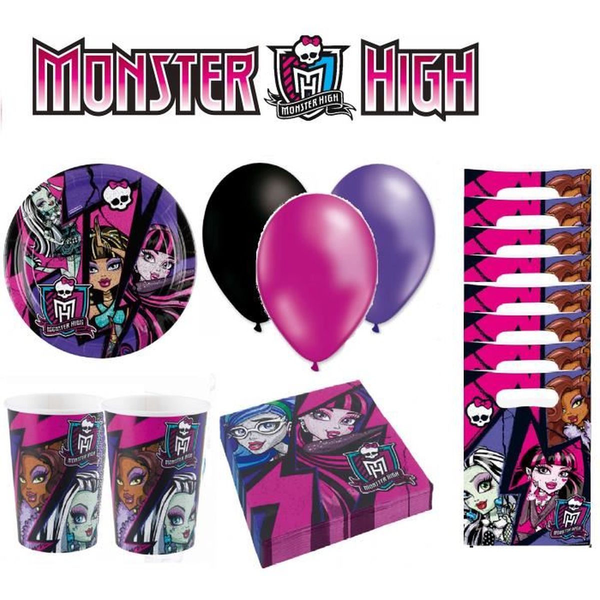 Kit Anniversaire Monster High Achat Vente Pas Cher