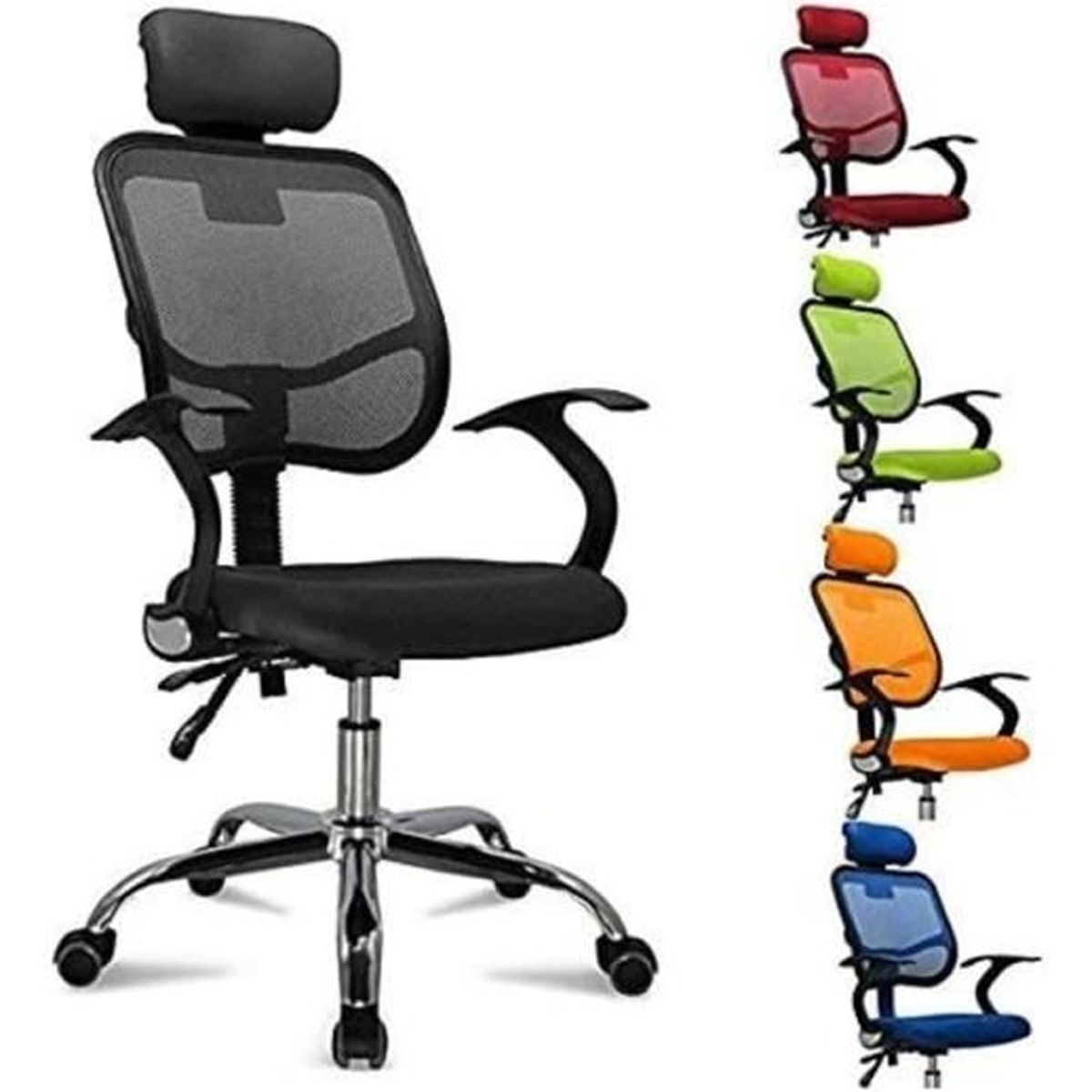 Ergonomique 360 ° résille bureau réglable Chaise haut dossier Ordinateur Bureau sièges fauteuil 