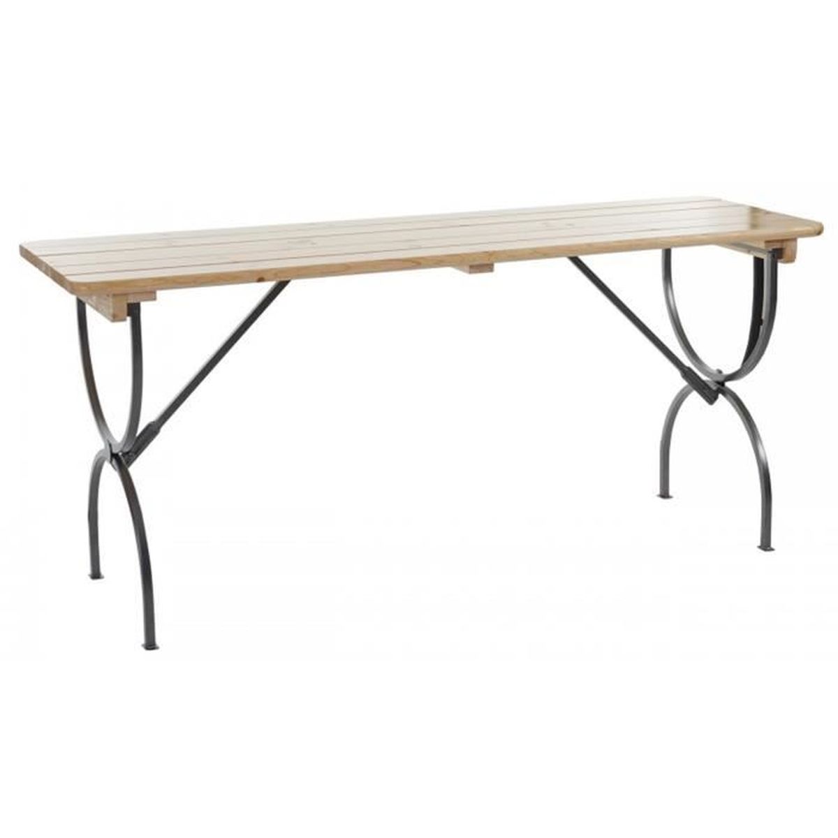 Table Jardin Bois Metal Achat Vente Pas Cher