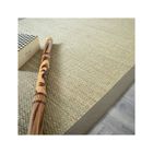DECOWEB Tapis Jonc de mer Kalapa fin panama - Ganse coton taupe - 160 x 230 cm