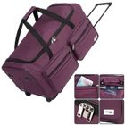 Monzana® Sac De Voyage 85L Violet à roulettes trolley sac de sport poignée télescopique 2 roues verrouillable transport