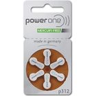 POWERONE Piles auditives Power One P 312 (0% mercure) par 10 plaquettes