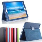 XEPTIO Housse nouvel Apple iPad 9.7 2017 Wifi - 4G-LTE Cuir Style bleue navy avec Stand - Etui coque de protection tablette New IPad 9.7