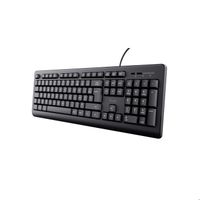 Clavier Filaire - Trust - Taro - AZERTY Français - Résistant aux Éclaboussures - Silencieux