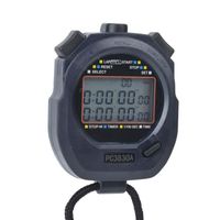 HURRISE Chronomètre d'athlétisme PC3830A Chronomètre de Course Sports ABS Électronique de Compte à Rebours d'Athlétisme(0,01 )