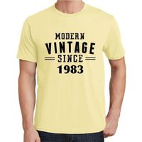 Homme Tee-Shirt Vintage Moderne Depuis 1983 – Modern Vintage Since 1983 – 40 Ans T-Shirt Cadeau 40e Anniversaire Vintage Année 1983