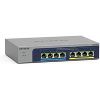 Netgear (MS108UP Switch Ethernet Serie Plus 8 Ports RJ45 Multi-Gigabit PoE, 4 Ports PoE++ Ultra60 et 4 Ports PoE+, Budget PoE