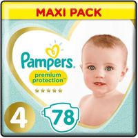 PAMPERS Premium Protection Taille 4 - 78 couches - Mega Pack