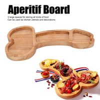 NEUF Planche Apéritif Planche d'apéritif en bois composite en forme de trompette Plateau d'aliments cuits pour cadeau de -YESM
