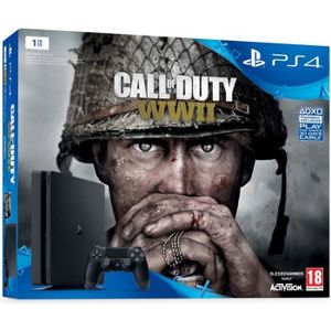 CONSOLE PS4 Nouvelle PS4 Slim 1 To + Call of Duty : World War 