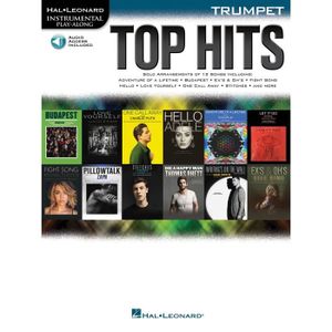 PARTITION Top Hits - Trumpet - Hal Leonard Instrumental Play-Along, Recueil + Enregistrement(s) en ligne pour Trompette, Cornet ou Bugle