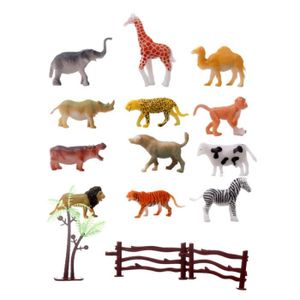 TABLE JOUET D'ACTIVITÉ 36 Pcs Animaux Sauvages Action Jouets En Plastique