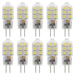 Maglasty Ampoule LED G4 12V 3W, Blanc Froid 6000K, (3W Equivalent 30W  Halogène Lampe), 300LM AC/DC Ampoules 13mm x 37mm, Non Dimmable pour  Éclairage