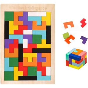 PUZZLE Puzzle Tetris Bois Enfant Adulte Jeux Tetris en Bo