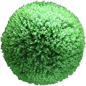 FLEUR ARTIFICIELLE Boule de Buis Plante Artificiel Boule d'herbe Artificielle, Boule en Plastique Simulée, Décoration de Maison et de Jardin,20cm A538