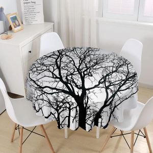 NAPPE DE TABLE Nappe Ronde Anti Tache, Nappe De Table 3D Arbre Im