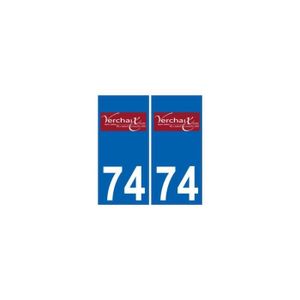 arrondis 74 Faverges blason autocollant plaque stickers ville Angles