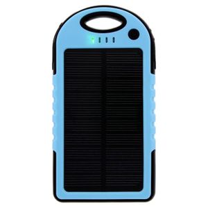 CHARGEUR TÉLÉPHONE Chargeur Solaire Batterie de Secours 5000 mAh Mobi