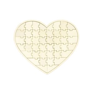 PUZZLE Puzzle en bois forme coeur GENERIQUE - 44 pièces -
