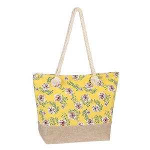 OOSAKU Sac fourre tout de plage sac de voyage de pique nique avec poches surdimensionnées 