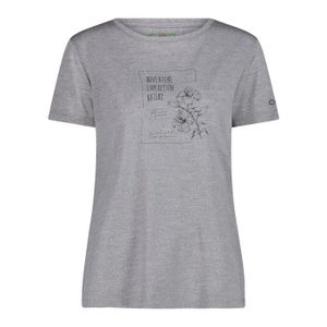 T-SHIRT MAILLOT DE SPORT T-shirt performance femme CMP - grey mel.-antracit